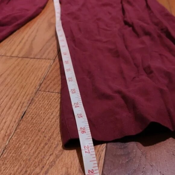 Vintage • burgundy wide-leg pants - Picture 9 of 11